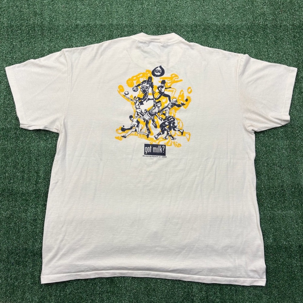 Vintage 90s Oneita Got Milk Basketball Promo T-shirt